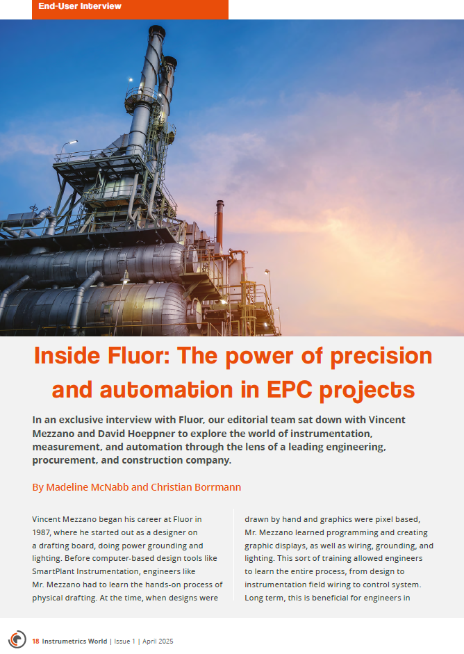 Interview Fluor measurement and instrumentation experts